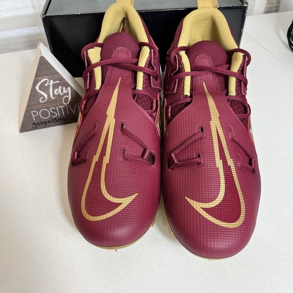 Nike Alpha Menace Pro 3 SMU P Florida State FSU Football Cleats DH3358-600 Sz 13 main image 10